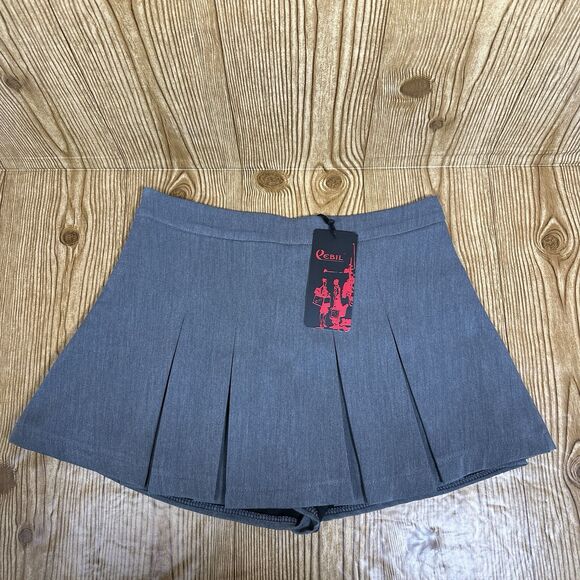 Rebil Pleated Tennis Mini Skirt Women’s Size Large NWT Shorts Under - Picture 1 of 15